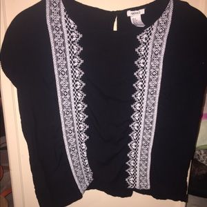 Black crop top